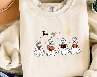 Retro cane fantasma PNG, stagione spettrale PNG, fantasma Png, cane Halloween Png, cane Halloween Png, stampa camicia, sublimazione Png, download digitale Png