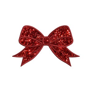 Side Bow Applique Sweatshirt Embroidery Design, Bow Christmas Embroidery File - Holiday Bow Embroider File, Various Sizes, Instant Download