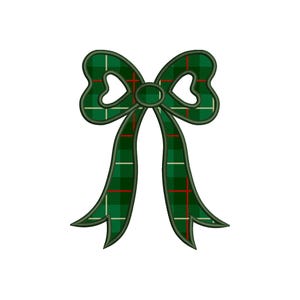 Side Bow Applique Sweatshirt Embroidery Design, Bow Christmas Embroidery File - Holiday Bow Embroider File, Various Sizes, Instant Download