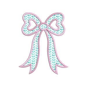 Side Bow Applique Sweatshirt Embroidery Design, Bow Christmas Embroidery File - Holiday Bow Embroider File, Various Sizes, Instant Download
