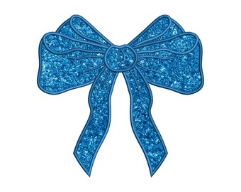 Side Bow Applique Sweatshirt Embroidery Design, Bow Christmas Embroidery File - Holiday Bow Embroider File, Various Sizes, Instant Download