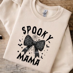 Spooky Mama Png, Coquette Halloween Png, Spooky Season Png, Retro Halloween Png, Fall Png, Halloween Shirt Sublimation Designs Png