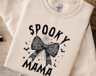 Spooky Mama Png, Coquette Halloween Png, Spooky Season Png, Retro Halloween Png, Fall Png, Halloween Shirt Sublimation Designs Png
