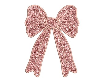 Side Bow Applique Sweatshirt Embroidery Design, Bow Christmas Embroidery File - Holiday Bow Embroider File, Various Sizes, Instant Download