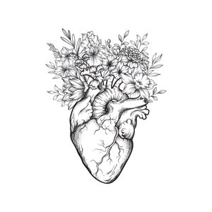 Benutzerdefinierte Geburt Blumenstrauß, Familie Geburtsmonat Tattoo-Design, bis zu 10 Blumen, Blumenstrauß Print Floral Tattoo Design Digitaler Download