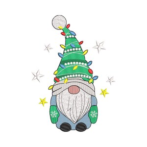 Christmas Gnome Embroidery Design, Christmas Gnomes Embroidery File, Holiday Machine Embroidery File, Digital Download
