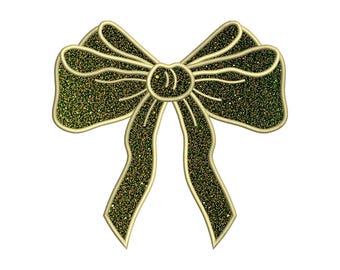 Side Bow Applique Sweatshirt Embroidery Design, Bow Christmas Embroidery File - Holiday Bow Embroider File, Various Sizes, Instant Download