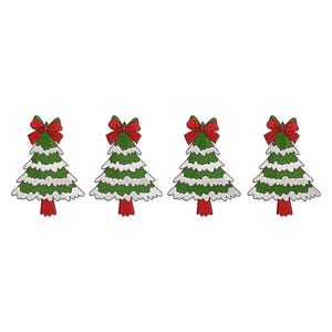 Kerstbomen borduurwerk ontwerpen, kerstboom machineborduurbestand, digitale download