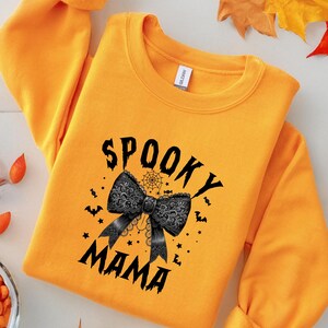 Spooky Mama Png, Coquette Halloween Png, Spooky Season Png, Retro Halloween Png, Fall Png, Halloween Shirt Sublimation Designs Png