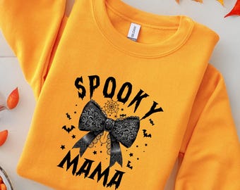 Gruselige Mama Png, Kokette Halloween Png, Gruselige Jahreszeit Png, Retro Halloween Png, Herbst Png, Halloween-Shirt Sublimation Designs Png