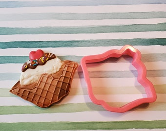 Waffle bowl cookie cutter, 4'