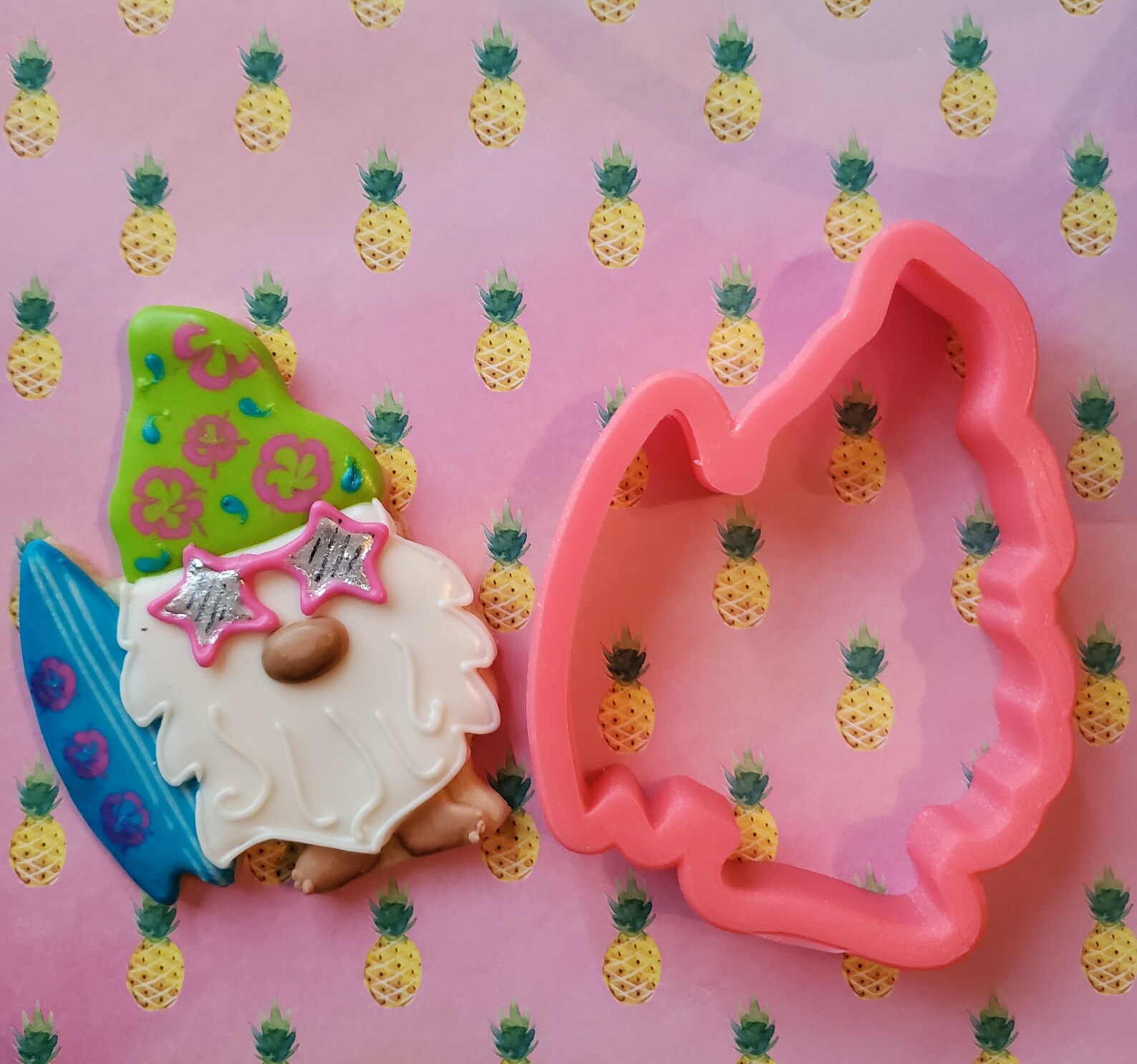 Summer Gnome Cookie Cutter Set 3 Gnome Cookie Cutters Etsy