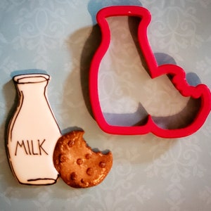 Milk and Cookies cookie cutter, we go together like, Valentine&#39;s day cookie cutter