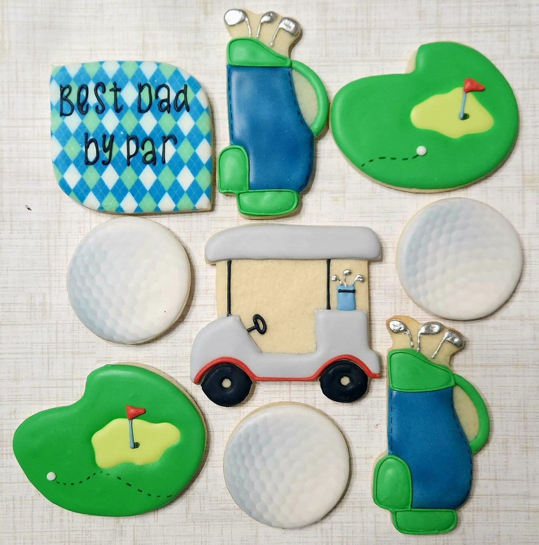 Golf Themed Cookie Cutter Set, Father's Day Golf Cookie Cutters Etsy