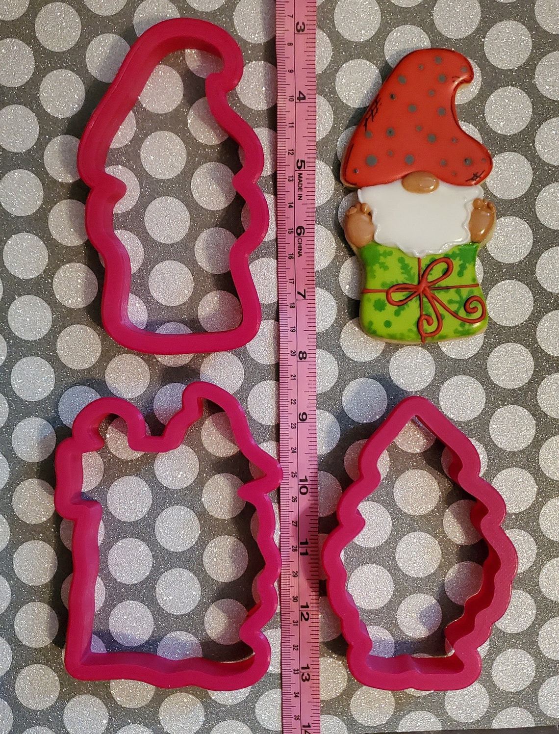 Gnome Garden Cookie Cutter – Mythical Earth Ornament & Good Luck Charm Shape