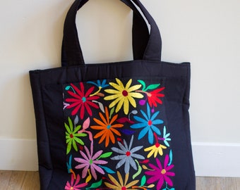 Otomi Hand-embroidered Tote Handwoven Tenango Tote Bag - Etsy