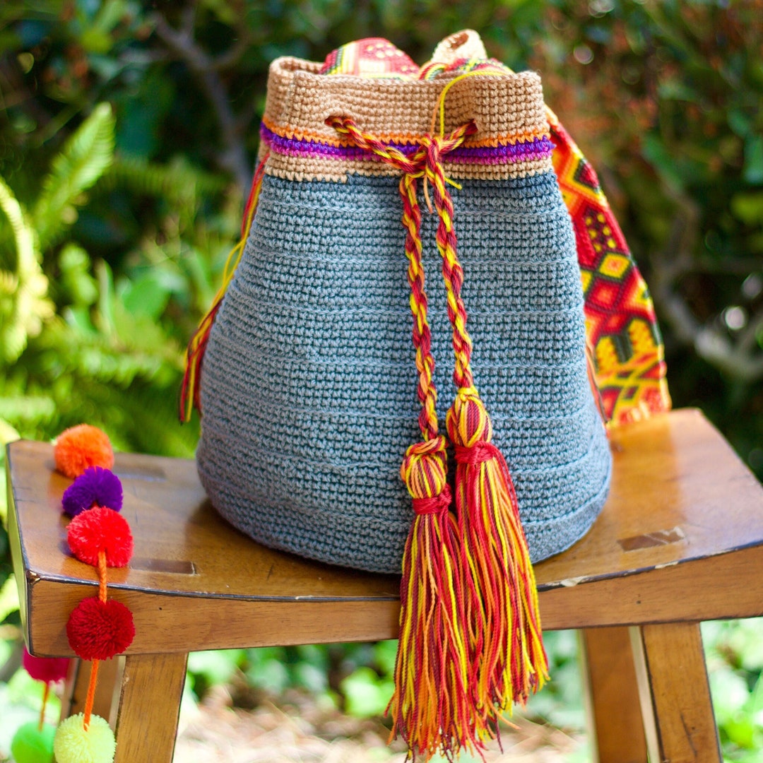 Handwoven Crochet Bag-artisanal Mayan Morral-mexican Crochet - Etsy