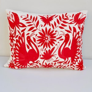 Otomi Pillow Cover-Mexican embroidered pillow sham -Mexican Hand made Pillow Case-Hand embroidered otomi cushion cover-Home Decor Cushion