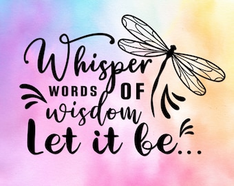 Dragonfly Mandala Words of Wisdom svg, Mandala dragonfly quote, Usa dragon svg cut file for cricut