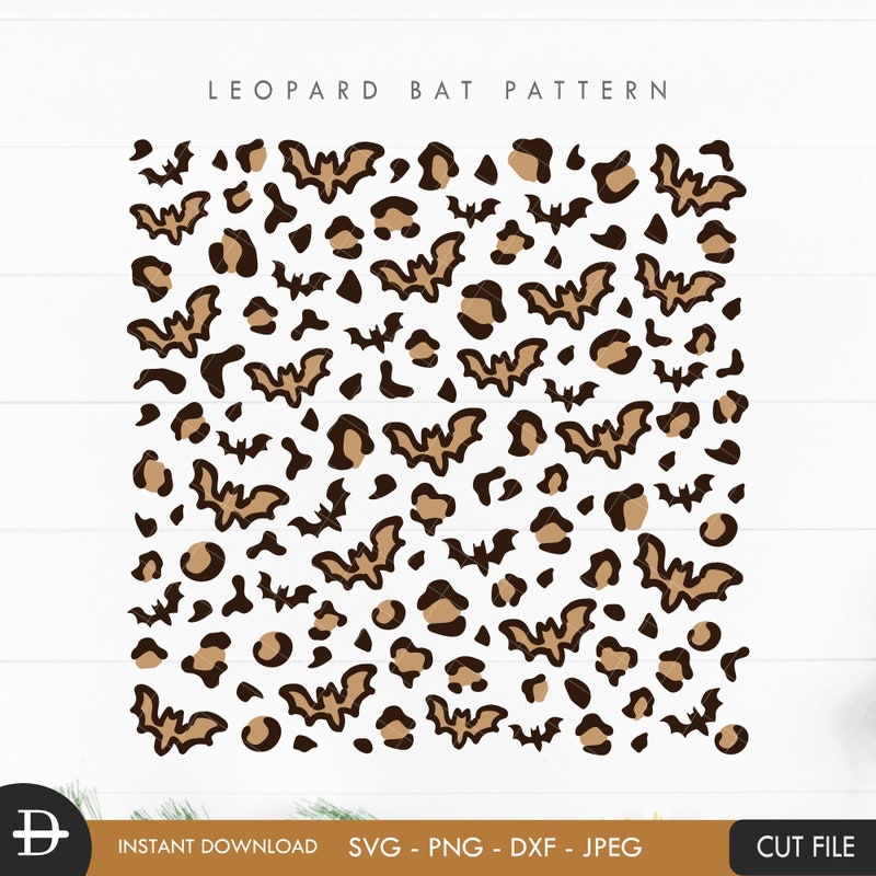 Bat Cheetah Print Svg - Etsy