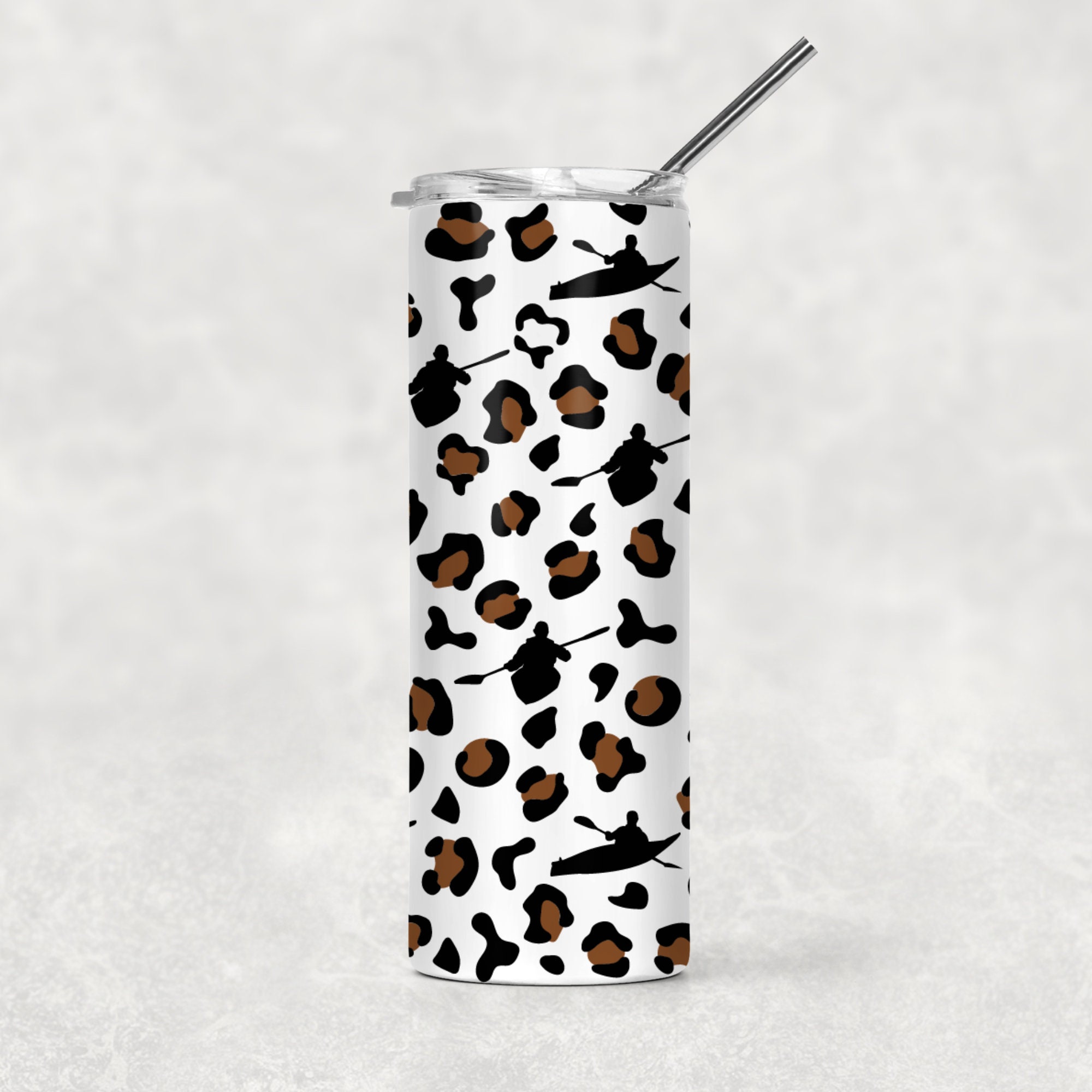 Adventure Kayak Leopard Pattern, Kayaking Cheetah Svg, Canoe Boat Paper ...