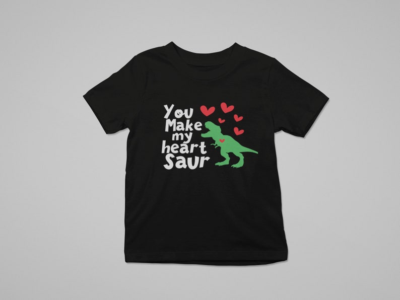 You Make My Heart Saur Svg Valentine Dinosaur Svg Cute - Etsy