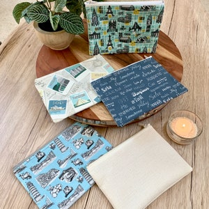 Small Zippered Pouch • Toiletry Bag • Cosmetics Bag • Pencil Case • Electronics Bag • Travel Pouch • Essentials Bag • Clutch •  Catchall