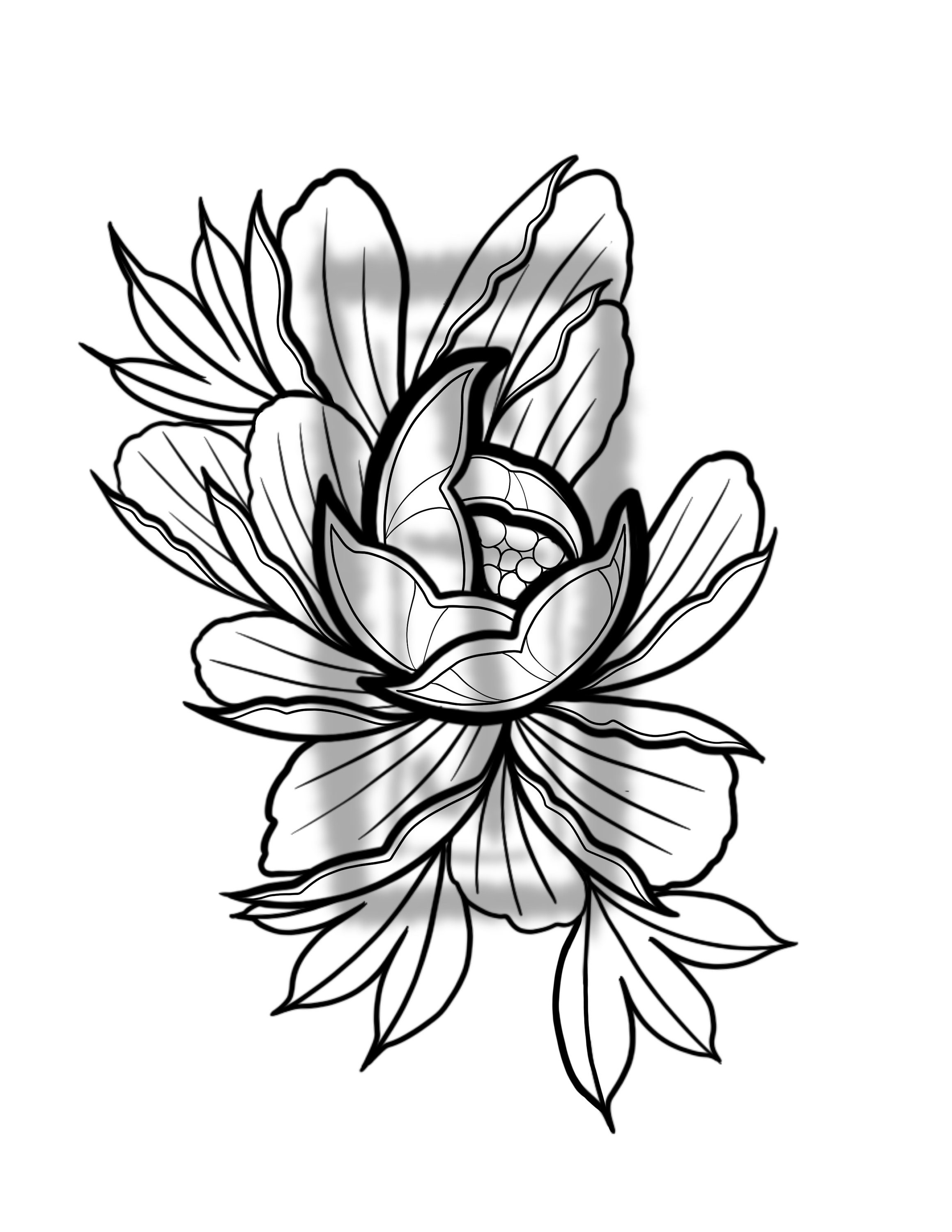 Flower Svg Peony Svg Cricut File Digital Download - Etsy