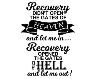 Recovery: Heaven/Hell | SVG PNG for Cricut