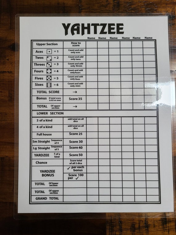 38 Yahtzee ideas  yahtzee, yahtzee score sheets, yahtzee score card