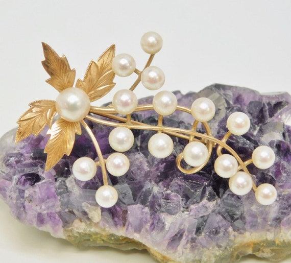 14kt Gold Pearl Pin