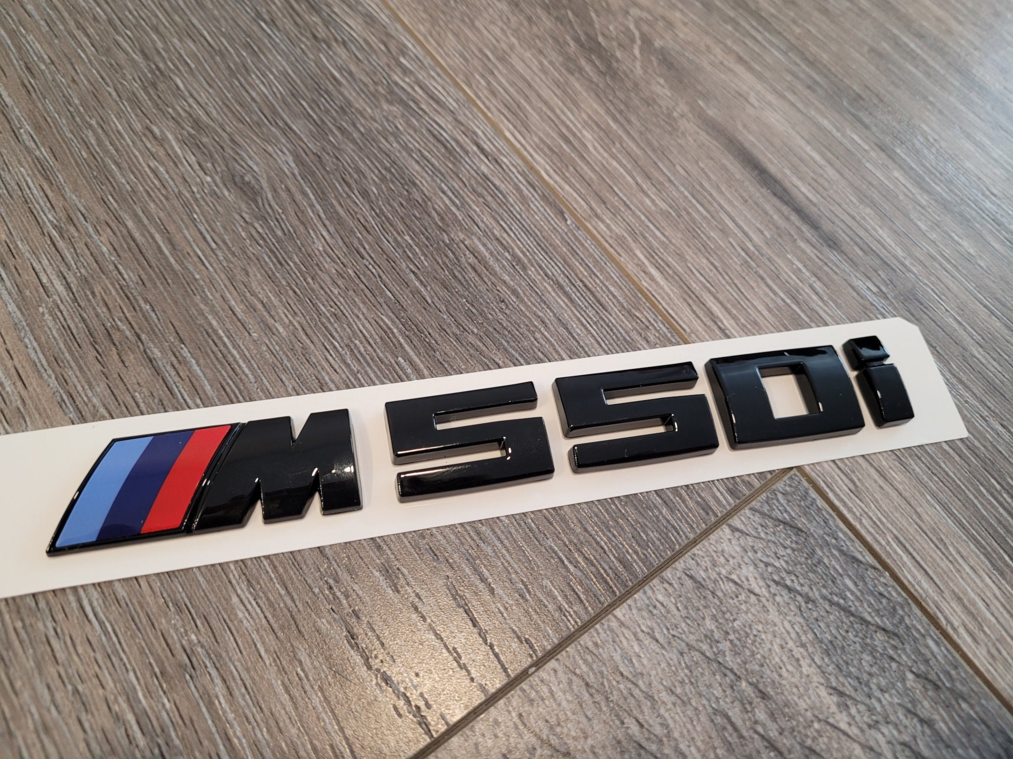 BMW M550i Black Emblem. Black BMW M550i Trunk Badge Etsy