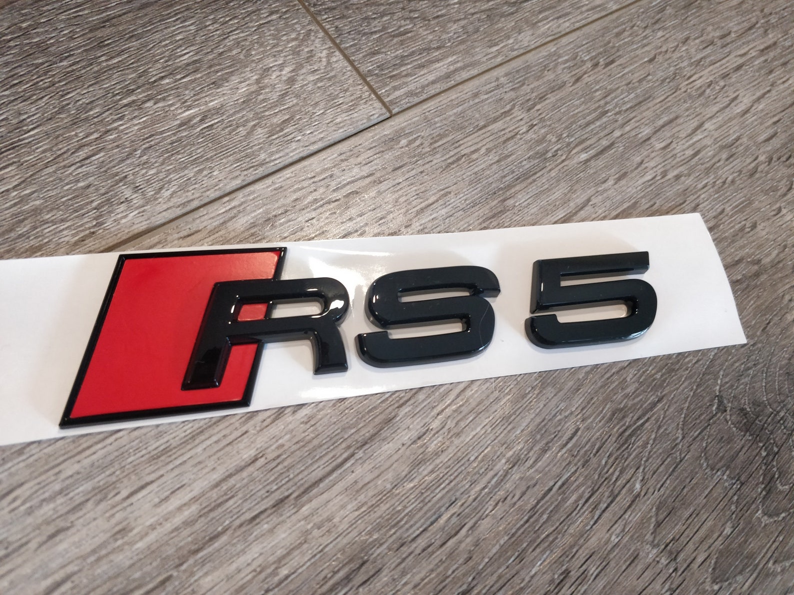 Audi RS5 Black Trunk Emblem. Black Audi RS5 Badge Etsy