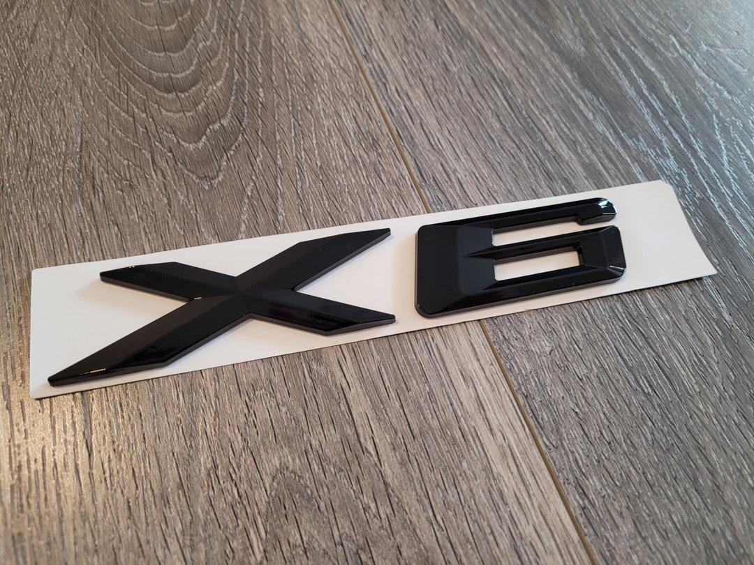 BMW X6 Black Emblem. Black BMW X6 Trunk Badge - Etsy Canada