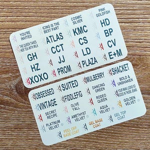 O&J Gel Labels (Full Set - Updated through Fall 25)