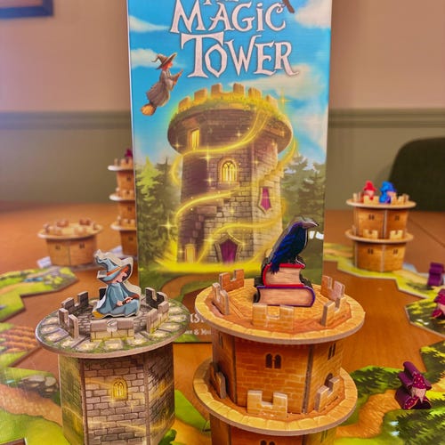 Wandering Towers (Expansión Torre Mágica disponible) – Pegatinas para fichas de jugador - Producto de mejora no oficial para juegos de mesa