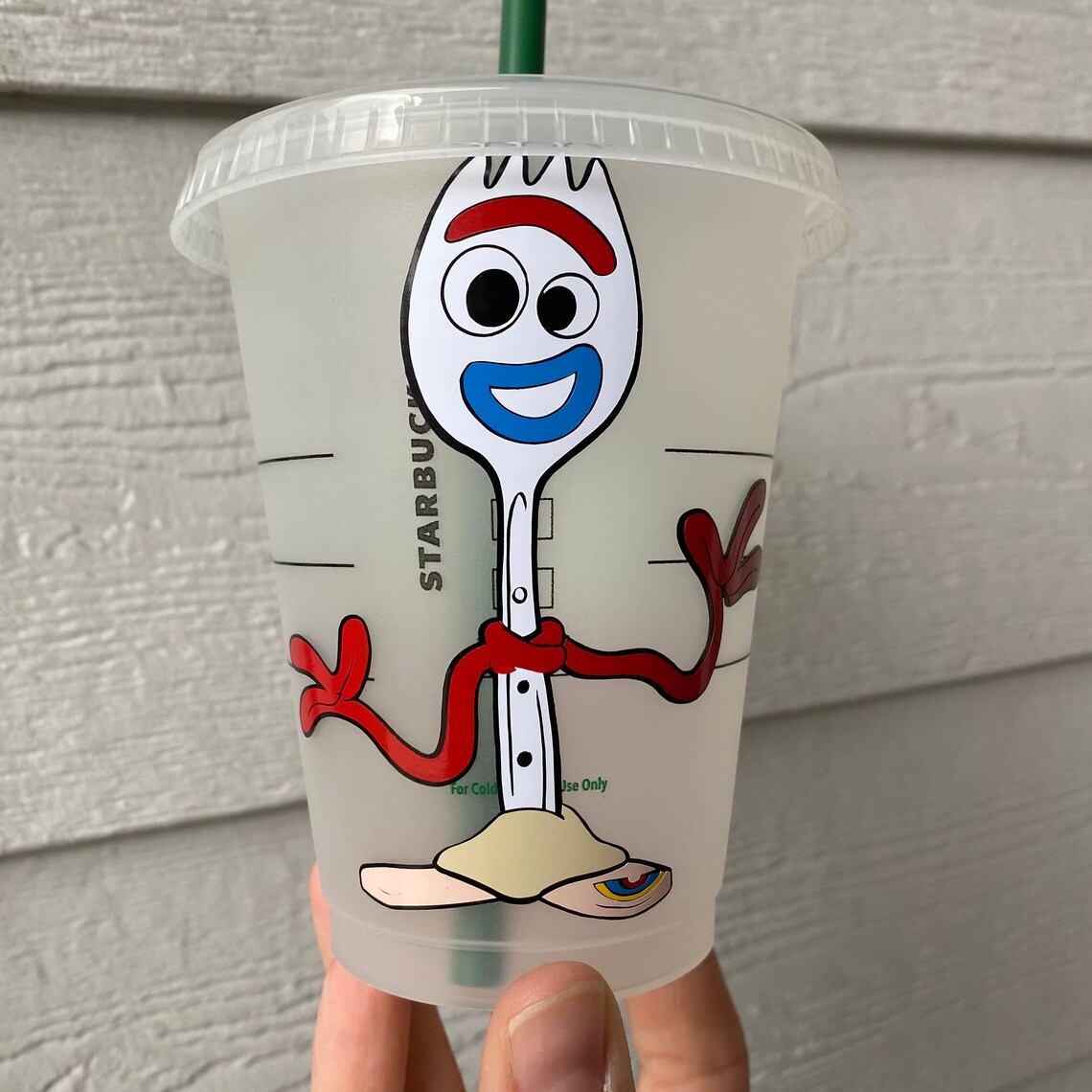 Forky Toy Story Grande Mini Starbucks Cold Cup Custom | Etsy