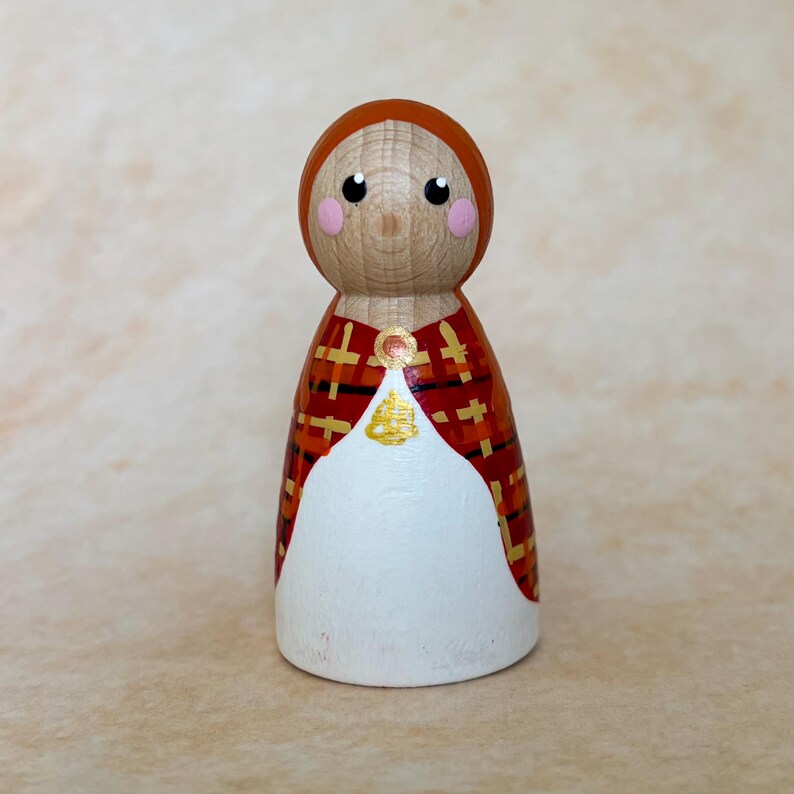 Warrior Queens and Legendary Heroines of History - Hand-Painted Peg Dolls – Boudicca, Cleopatra, Njinga, Joan of Arc, Pocahontas image 18