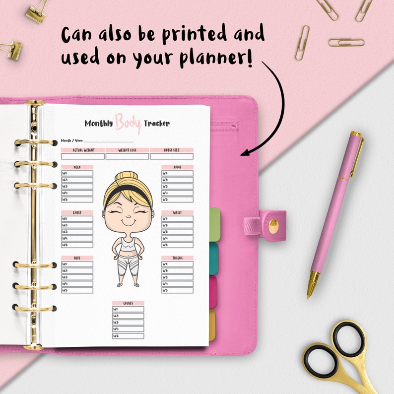 Weight Loss Tracker A4 & A5 Digital Goodnotes Fitness Etsy