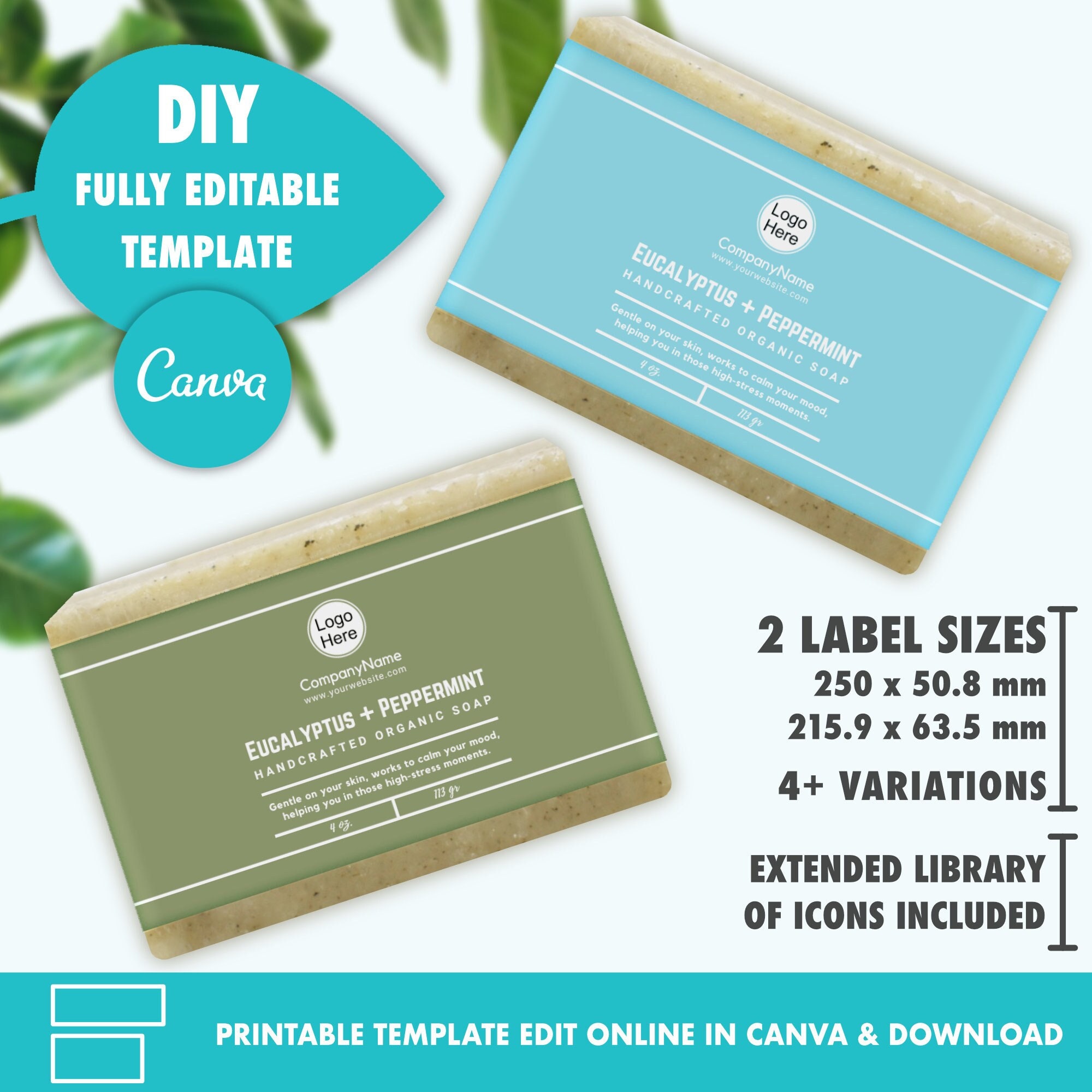 Editable Bar Soap Label Template Printable Custom Soap, 49 OFF