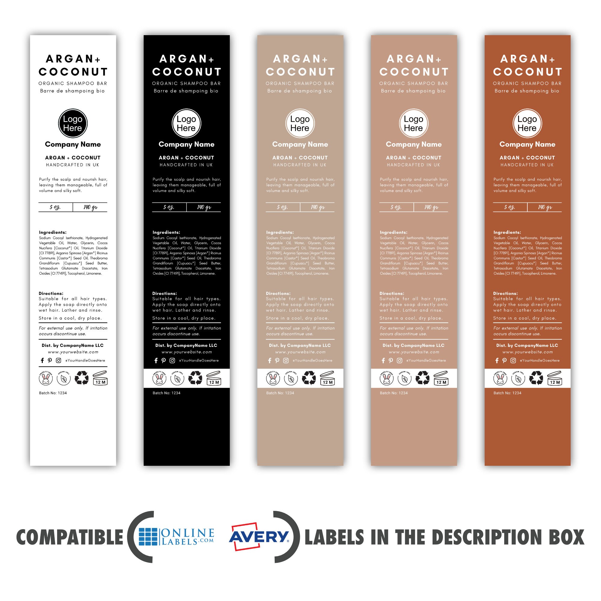 Editable and Printable Custom Bar Soap Label Template DIY - Etsy