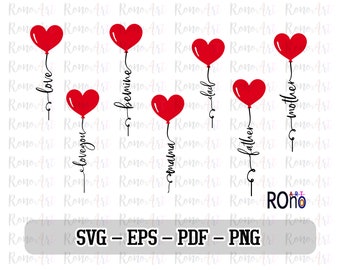 Free Free Heart Balloon Svg 552 SVG PNG EPS DXF File