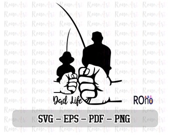 Download Father And Son Fishing Etsy