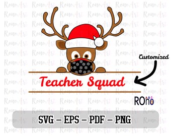 Download Reindeer Squad Svg Etsy
