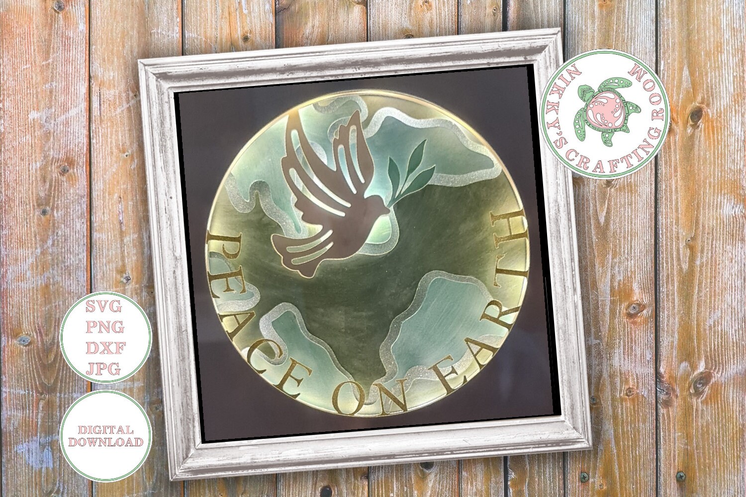 Christmas Peace on earth,world peace,3D Shadow Box svg,Light Box Template,Cricut cut file,digitalDIY paper cut,Family gift,Commercial use