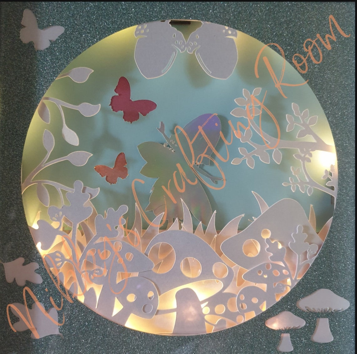 Woodland Fairy 3D Shadow Box svg Light Box TemplateDigital | Etsy