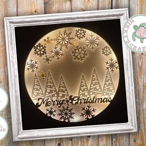 Snowflake 3D Shadow Box svg,Light Box Template,Digital Download,Cricut,Silhouette,Christmas decor,DIY papercut,png,dxf,jpg,Commercial Use
