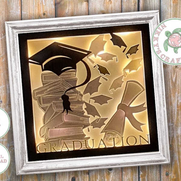 Graduation 3D Shadow Box svg,Light box Template,Digital Download,Cricut,Silhouette,Student Gift,Png Dxf jpg,Congratulations,Commercial use Graduation 3D Shadow Box svg,Light box Template,Digital Download,Cricut,Silhouette,Student Gift,Png Dxf jpg,Congratulations,Commercial use