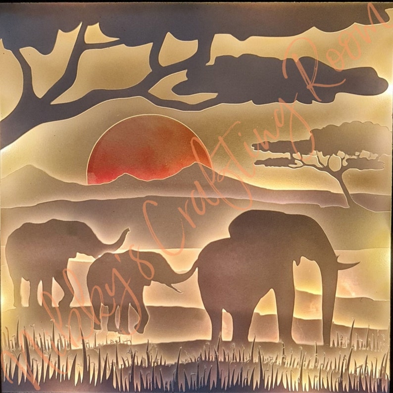 Free Free 209 Elephant Shadow Box Svg SVG PNG EPS DXF File