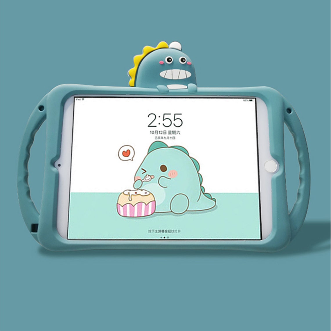 Small Dinosaur Ipad Caseipad Case With Standcute Ipad Etsy